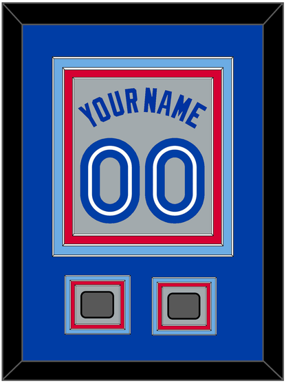 Toronto Name & Number With 2 World Series Patches - Road Gray (1989-1996) - Premier Tier 3