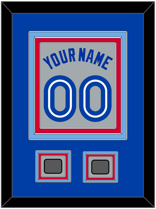 Toronto Name & Number With 2 World Series Patches - Road Gray (1989-1996) - Premier Tier 3