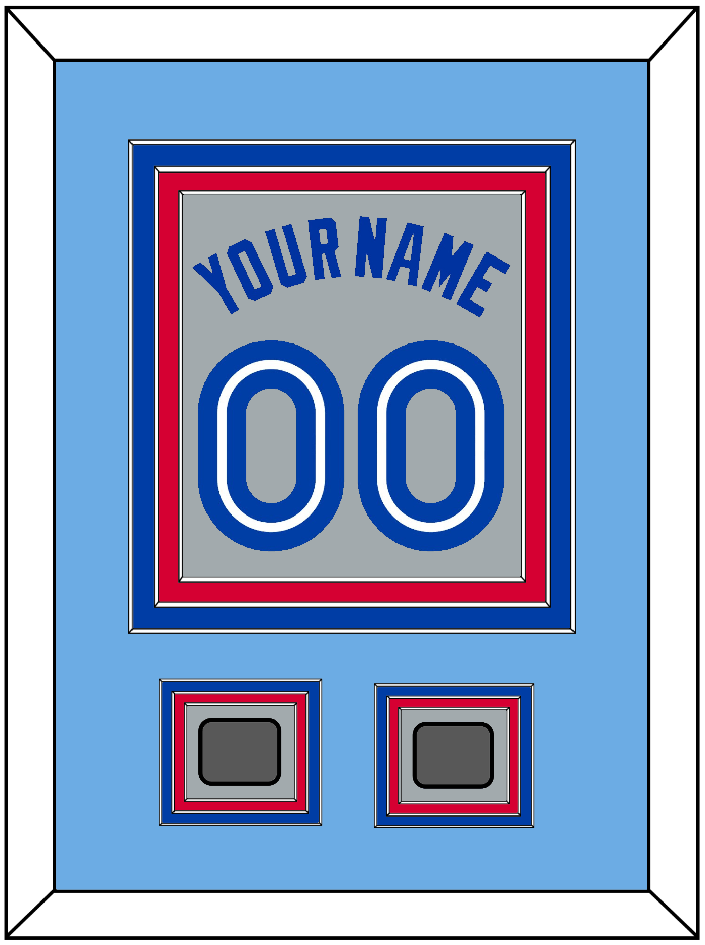 Toronto Name & Number With 2 World Series Patches - Road Gray (1989-1996) - Premier Tier 4
