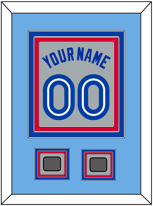 Toronto Name & Number With 2 World Series Patches - Road Gray (1989-1996) - Premier Tier 4