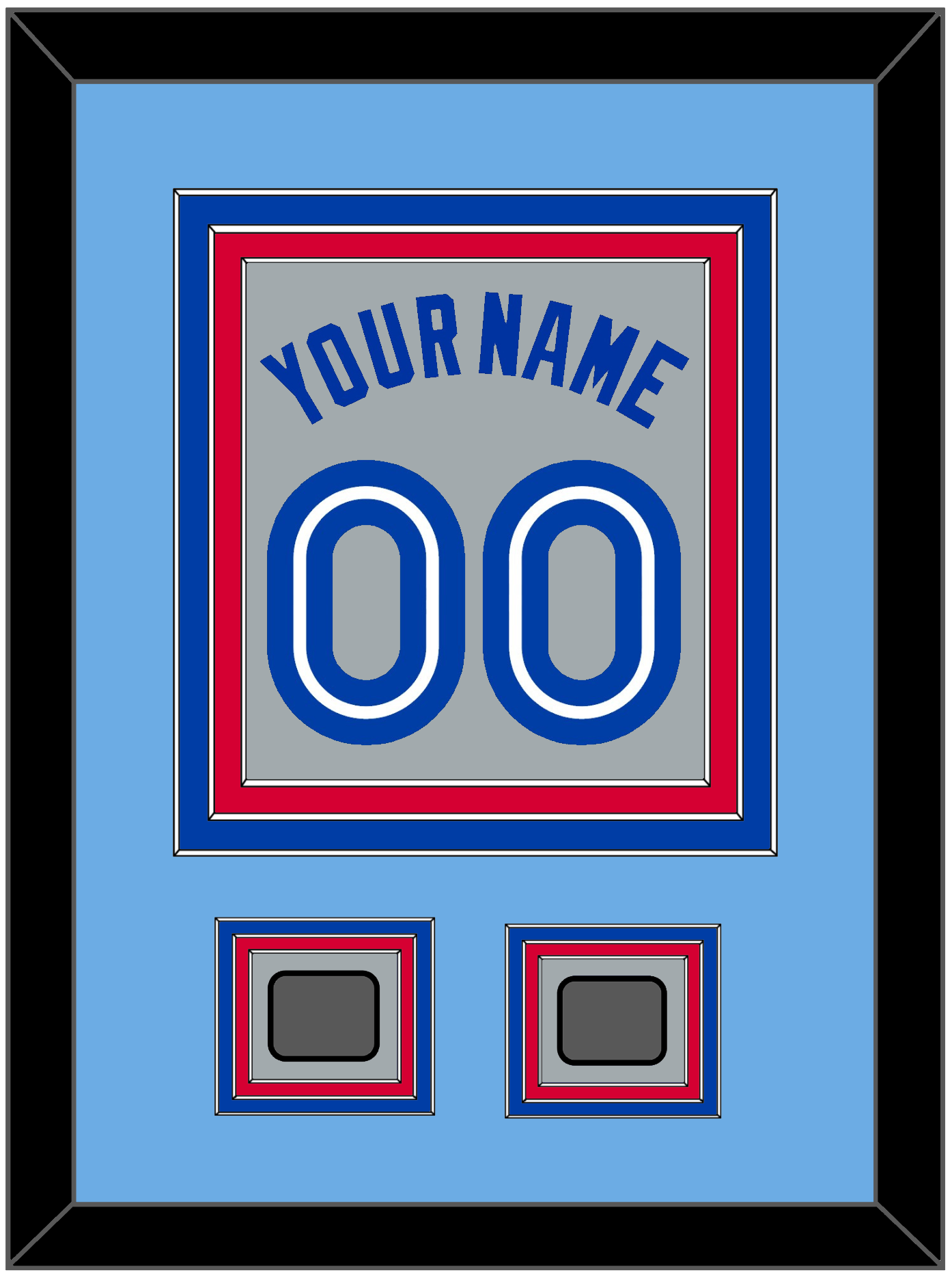 Toronto Name & Number With 2 World Series Patches - Road Gray (1989-1996) - Premier Tier 4