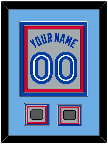 Toronto Name & Number With 2 World Series Patches - Road Gray (1989-1996) - Premier Tier 4