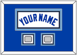 Toronto Name & 2 World Series Patches - Home White (1981-1996) - Triple Mat 5