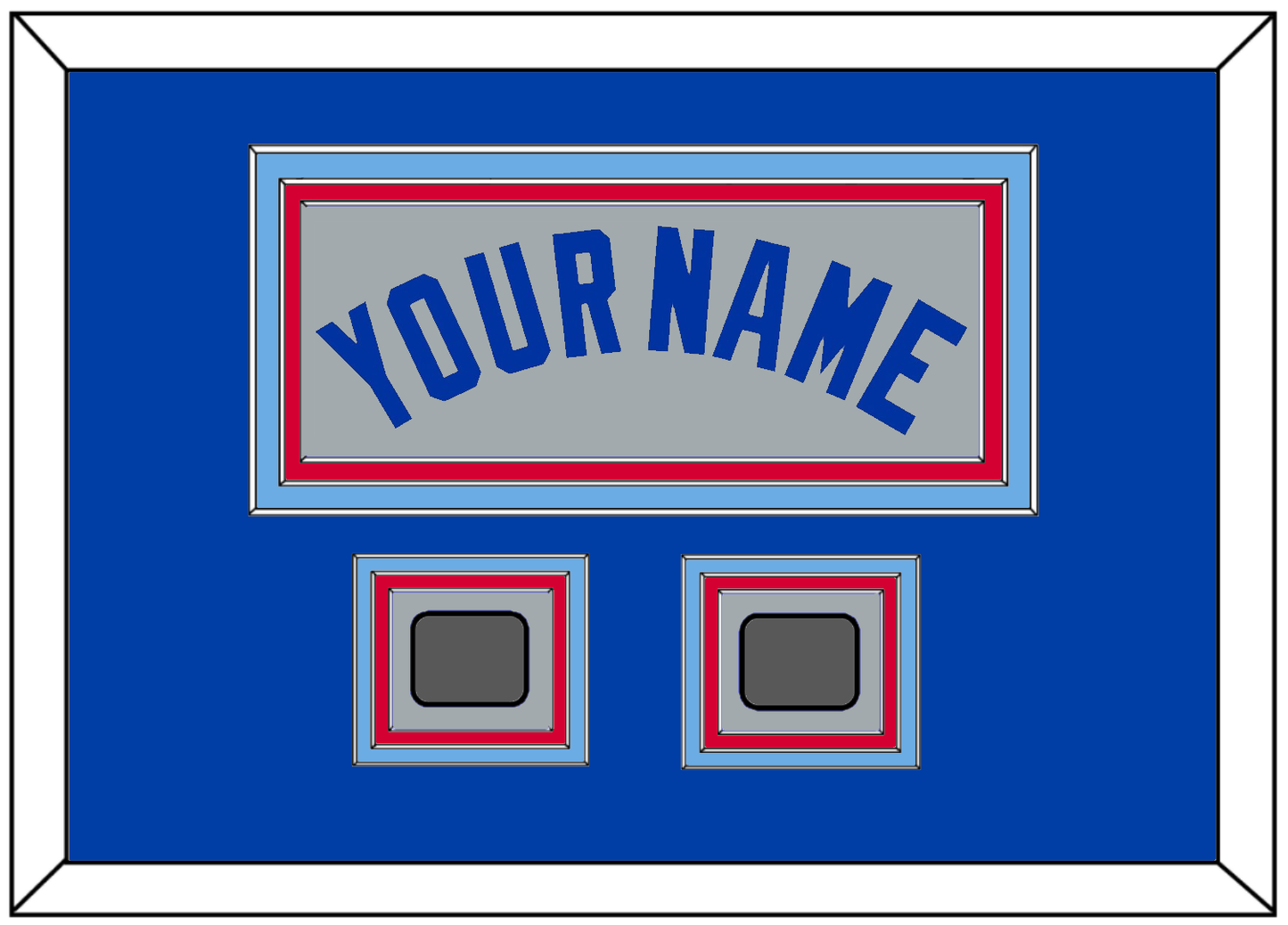 Toronto Name & 2 World Series Patches - Road Gray (1989-1996) - Premier Tier 5