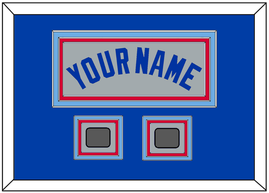 Toronto Name & 2 World Series Patches - Road Gray (1989-1996) - Premier Tier 5