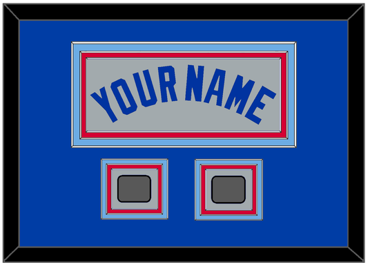 Toronto Name & 2 World Series Patches - Road Gray (1989-1996) - Premier Tier 5