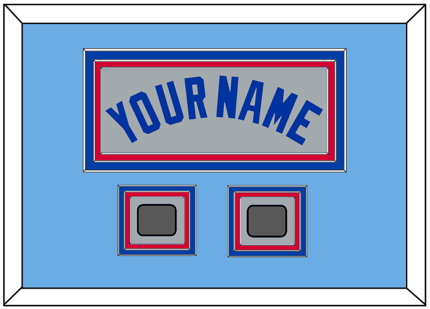 Toronto Name & 2 World Series Patches - Road Gray (1989-1996) - Premier Tier 7