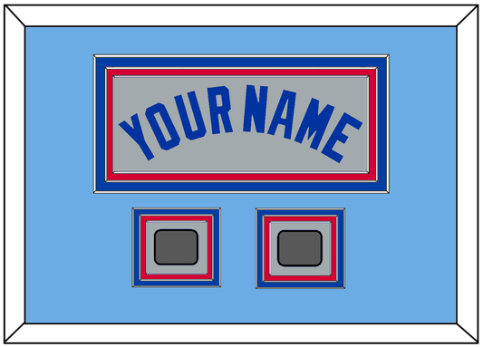 Toronto Name & 2 World Series Patches - Road Gray (1989-1996) - Premier Tier 7