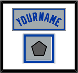 Toronto Name & World Series Patch - Road Gray (1989-1996) - Double Mat 1