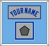 Toronto Name & World Series Patch - Road Gray (1989-1996) - Double Mat 3
