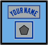 Toronto Name & World Series Patch - Road Gray (1989-1996) - Double Mat 3