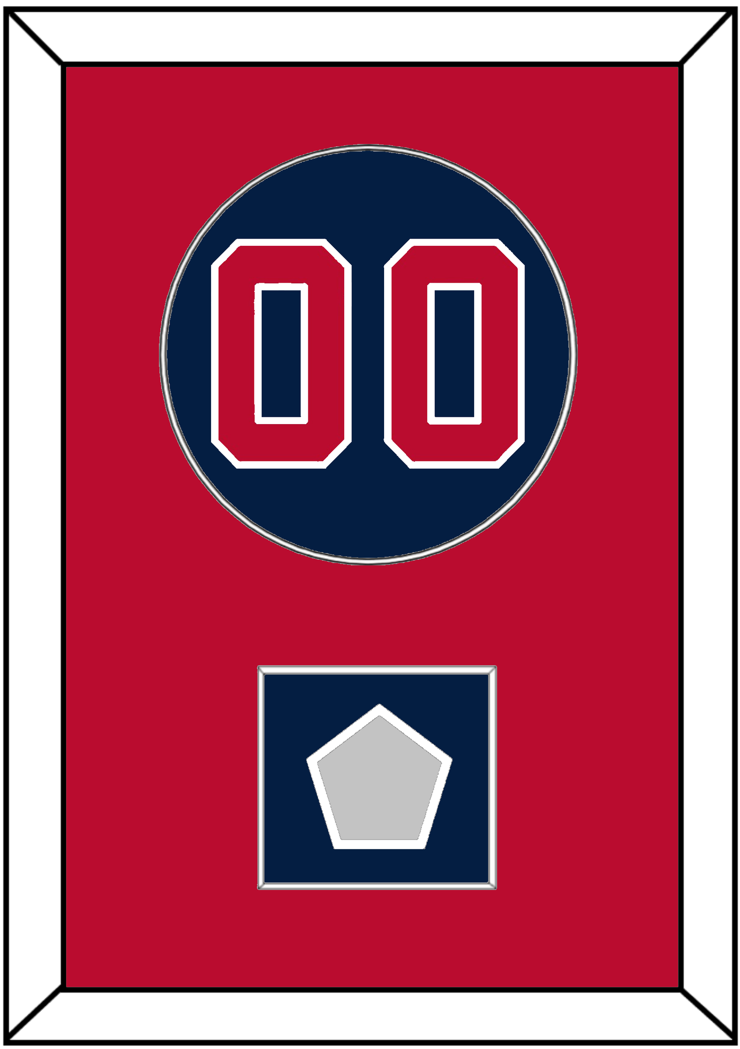Washington Number & World Series Champions Patch - Alternate Blue - Essential Tier 2