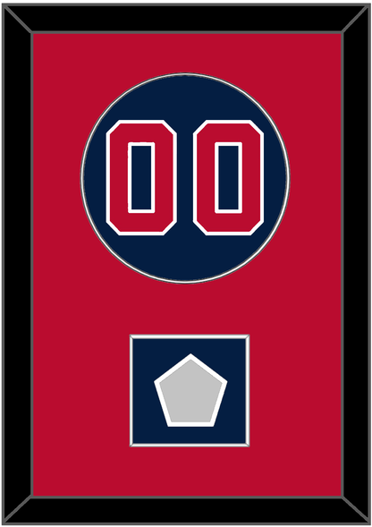 Washington Number & World Series Champions Patch - Alternate Blue - Essential Tier 2
