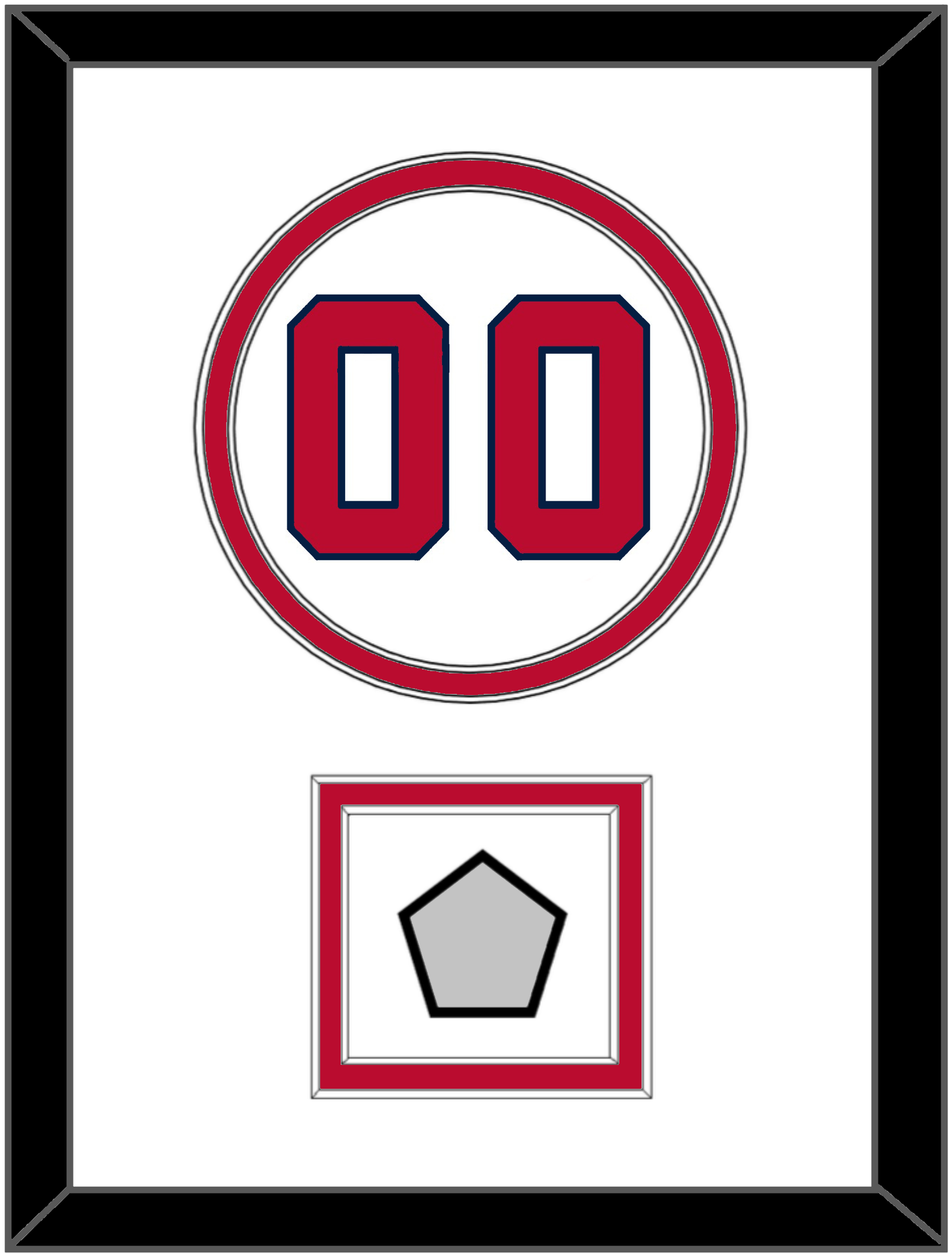 Washington Number & World Series Champions Patch - Home White - Signature Tier 1