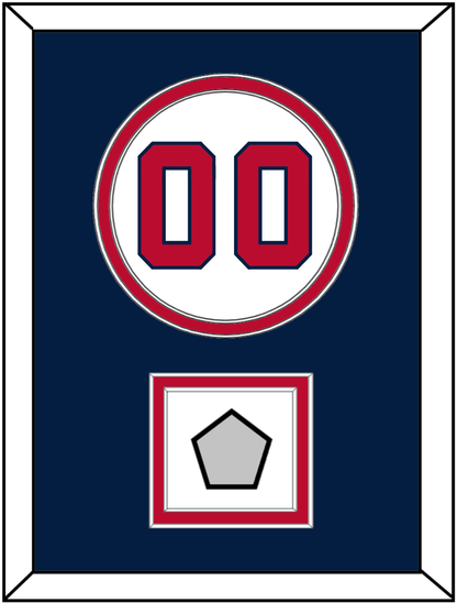 Washington Number & World Series Champions Patch - Home White - Signature Tier 4