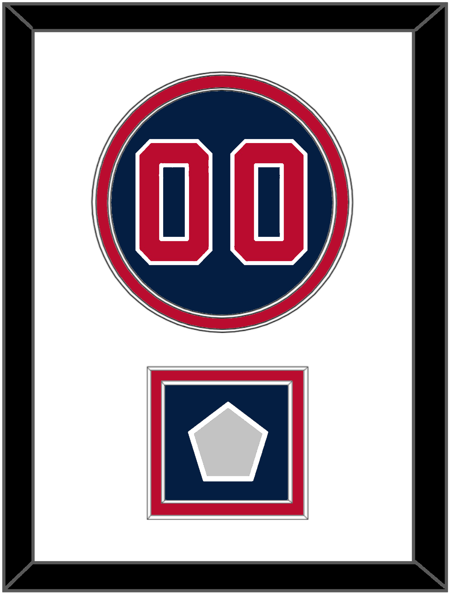 Washington Number & World Series Jersey Patch - Alternate Blue - Signature Tier 1