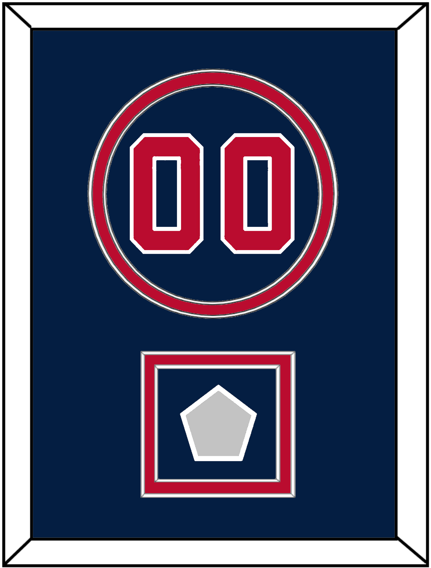 Washington Number & World Series Champions Patch - Alternate Blue - Signature Tier 2