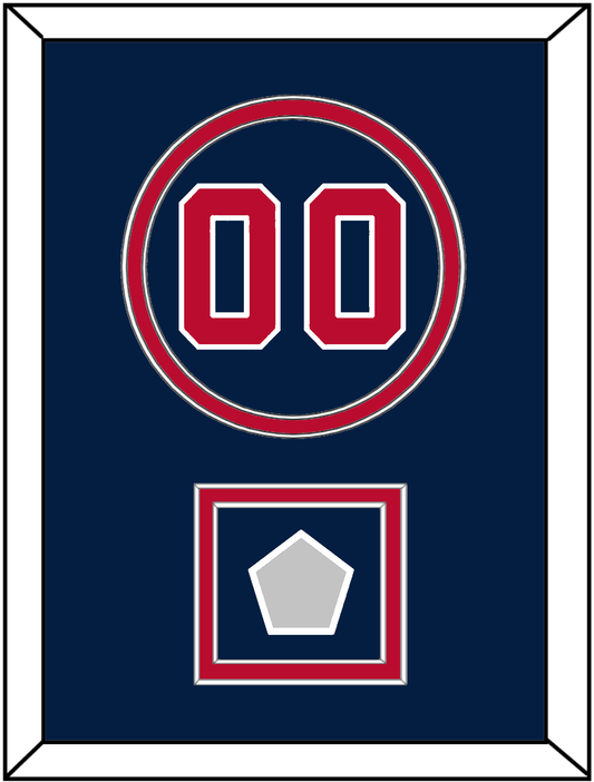 Washington Number & World Series Champions Patch - Alternate Blue - Signature Tier 2