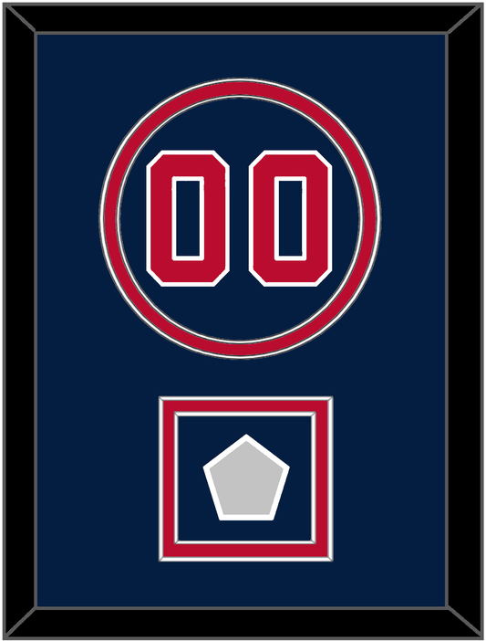 Washington Number & World Series Champions Patch - Alternate Blue - Signature Tier 2