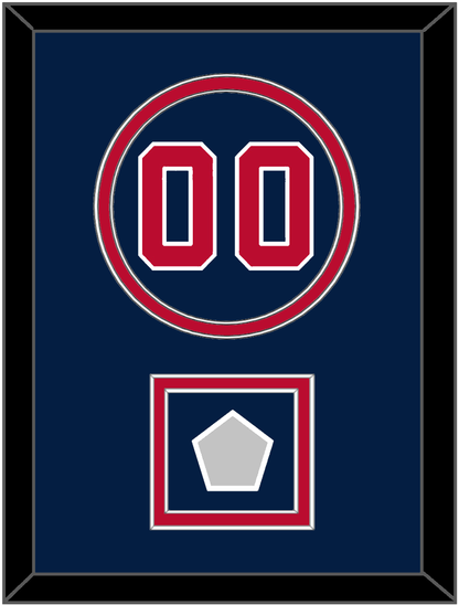 Washington Number & World Series Jersey Patch - Alternate Blue - Signature Tier 2