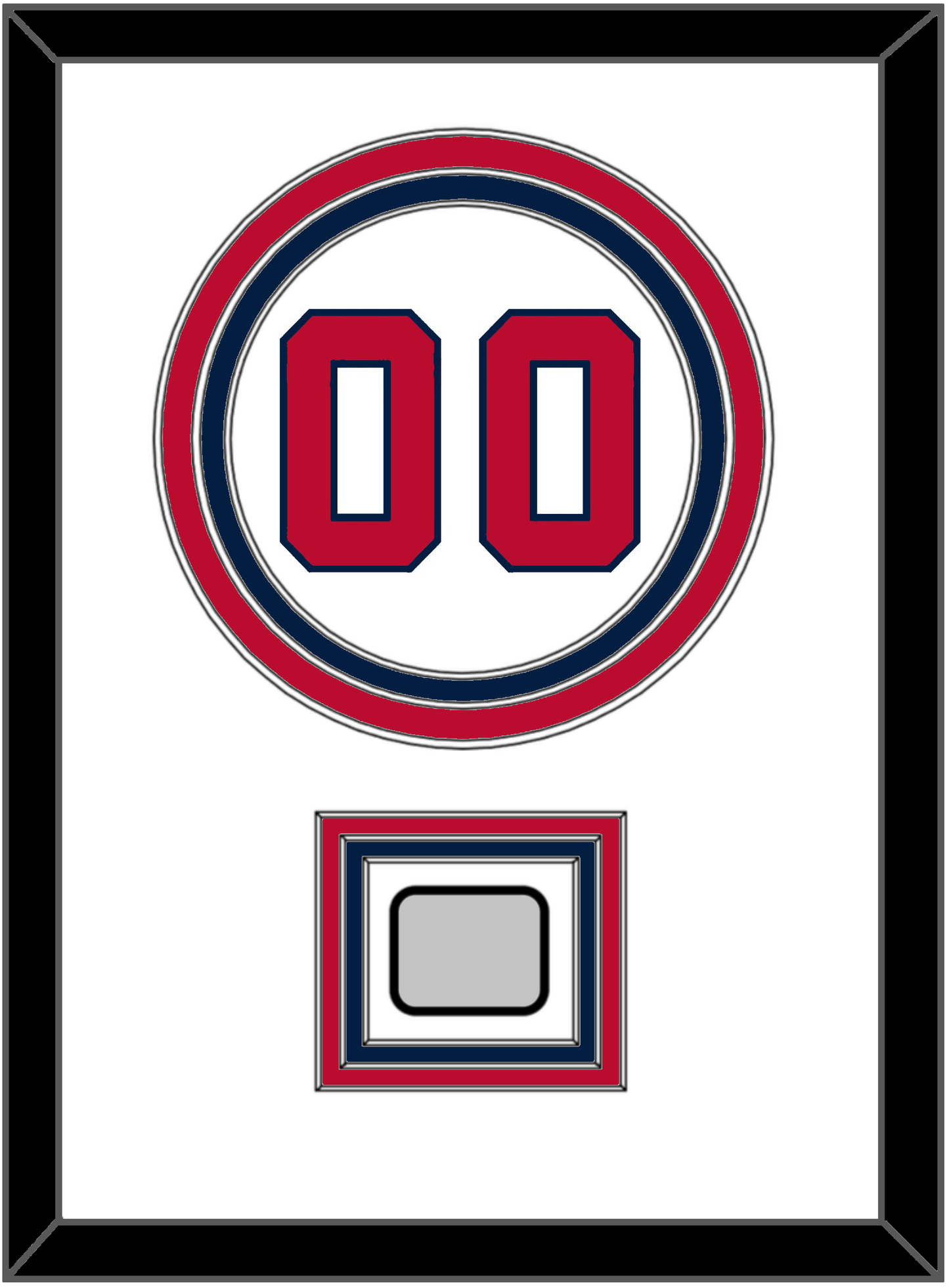 Washington Number & World Series Champions Patch - Home White - Premier Tier 1