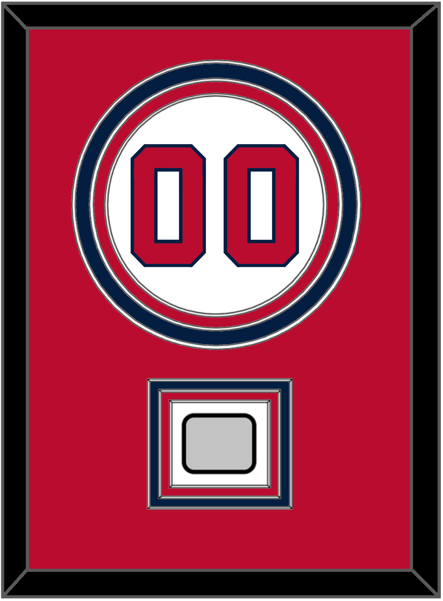 Washington Number & World Series Jersey Patch - Home White - Premier Tier 2