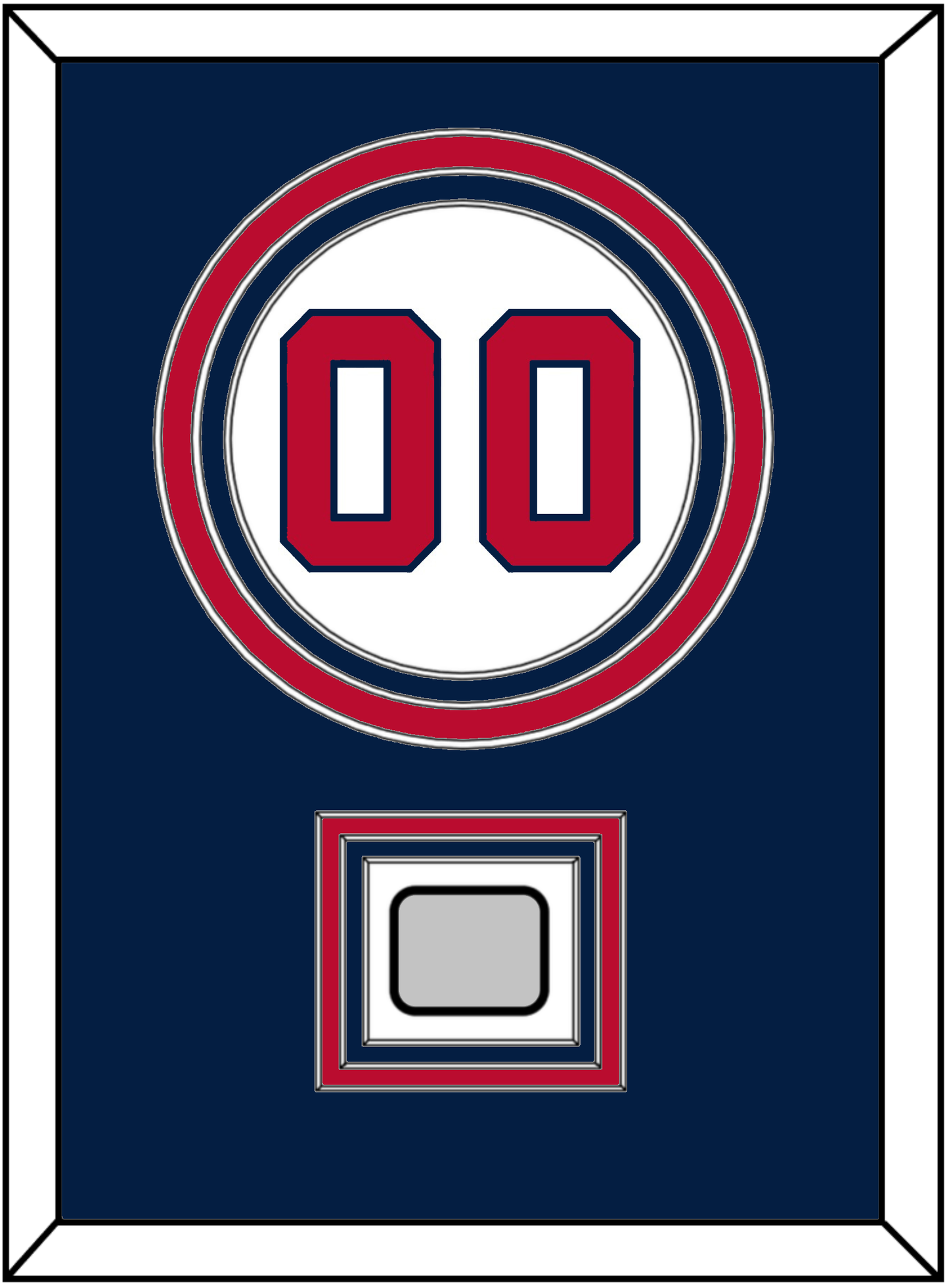 Washington Number & World Series Jersey Patch - Home White - Premier Tier 3