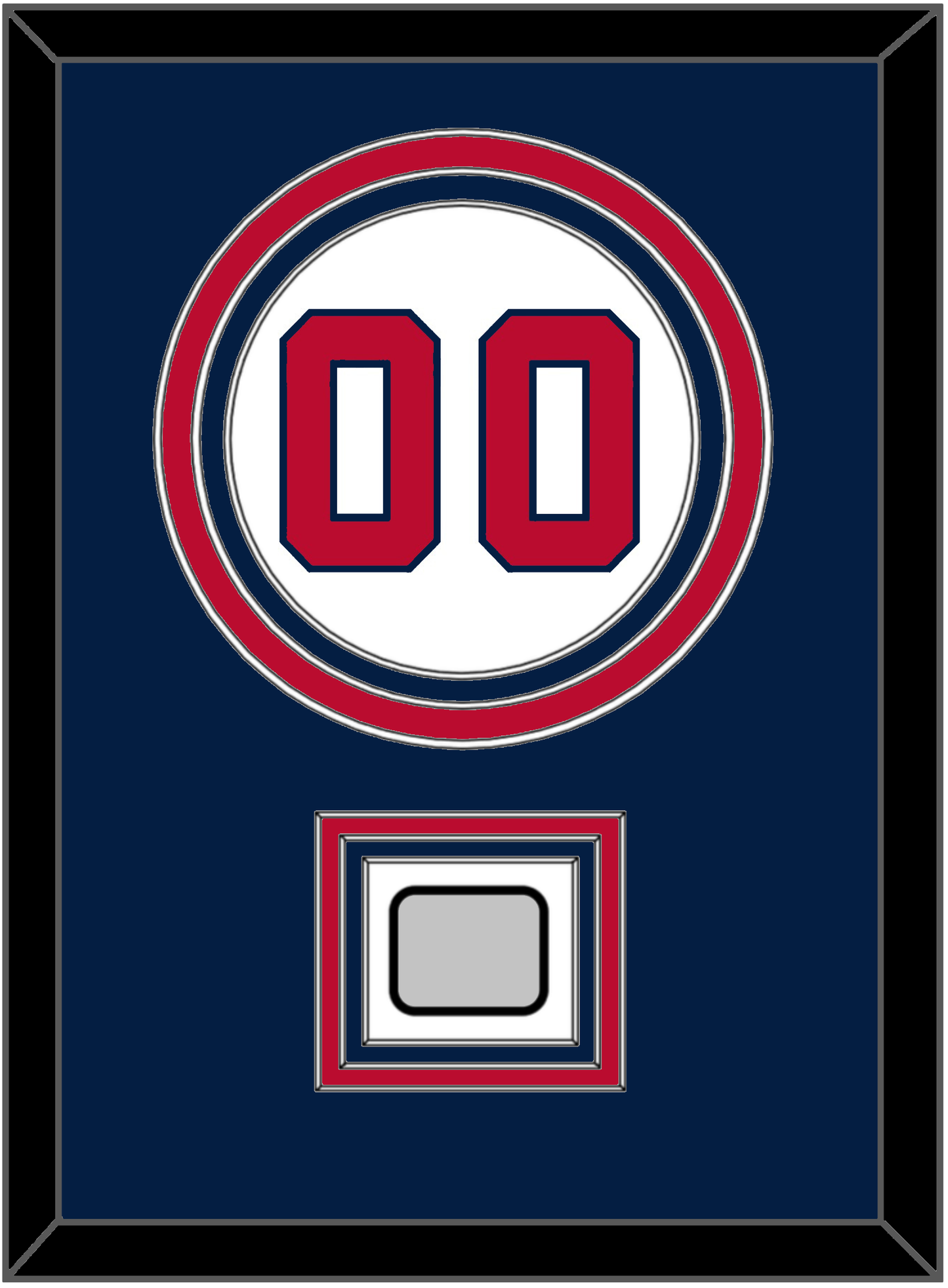 Washington Number & World Series Champions Patch - Home White - Premier Tier 3