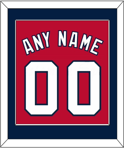 Washington Name & Number - Alternate Red - Essential Tier 2