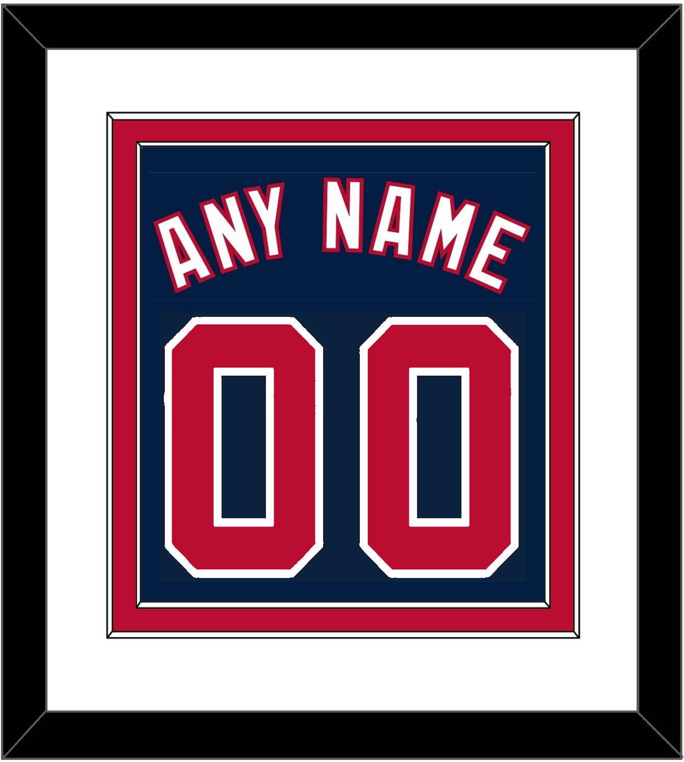 Washington Name & Number - Alternate Blue - Signature Tier 1