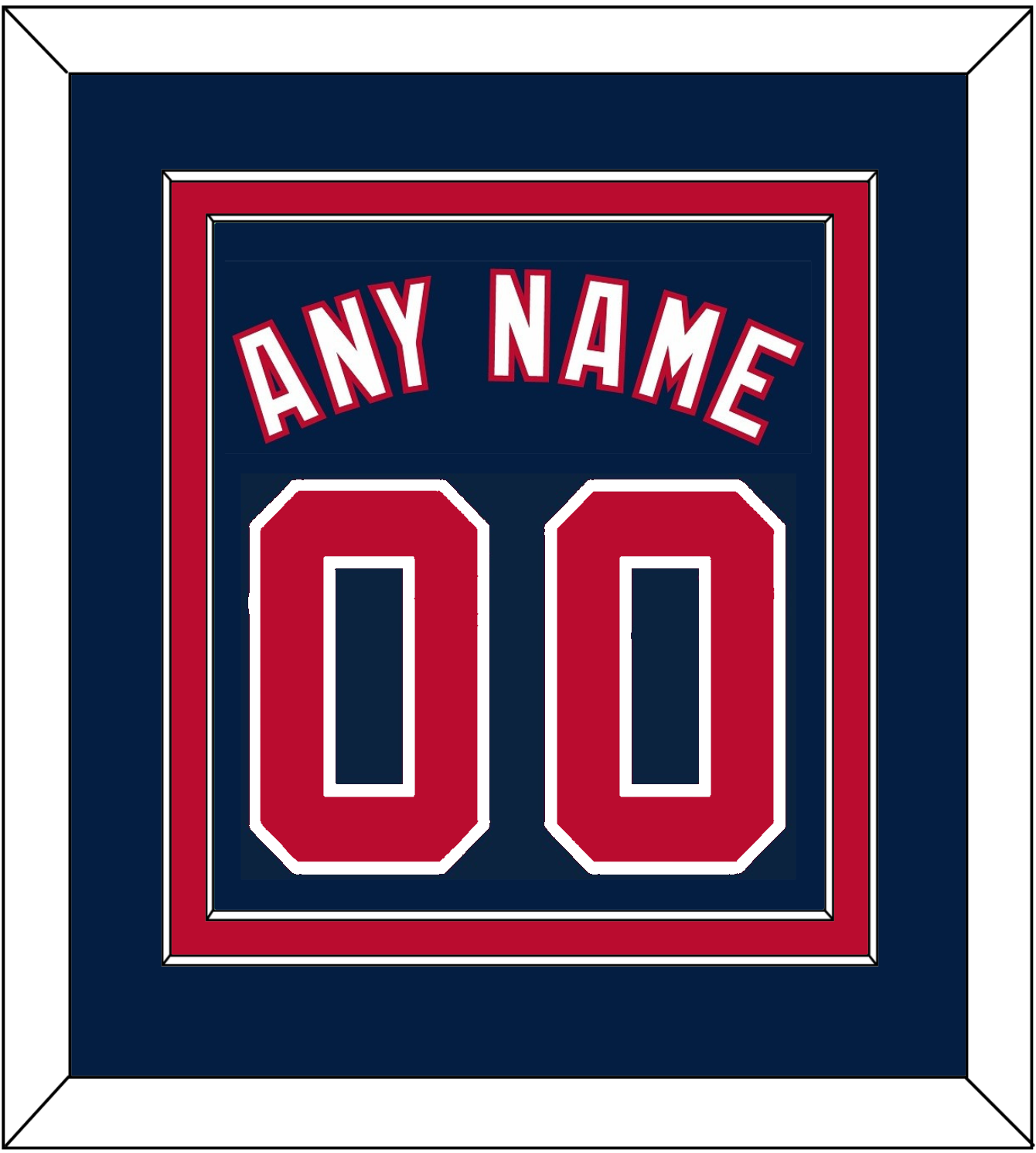 Washington Name & Number - Alternate Blue - Signature Tier 2