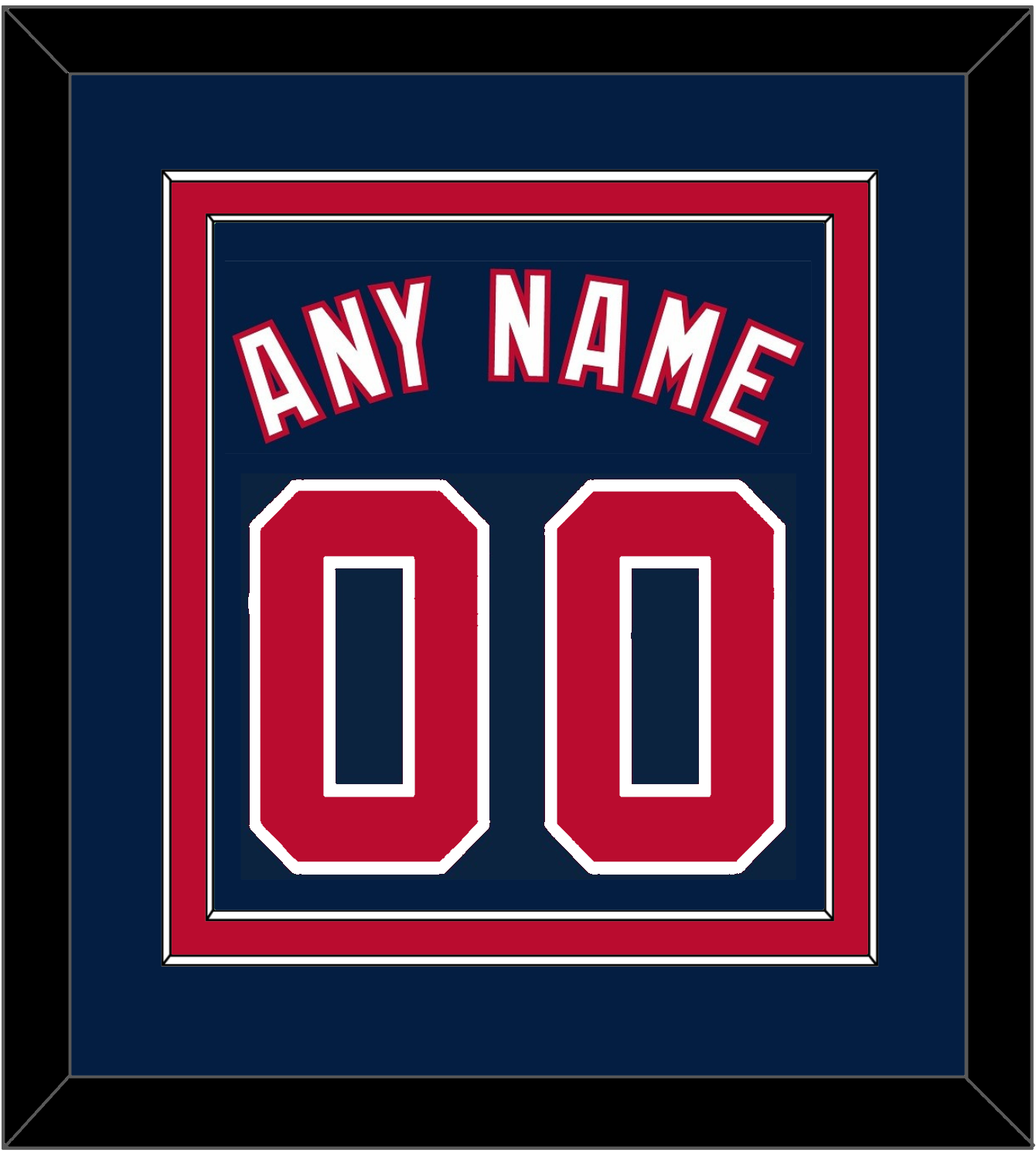 Washington Name & Number - Alternate Blue - Signature Tier 2