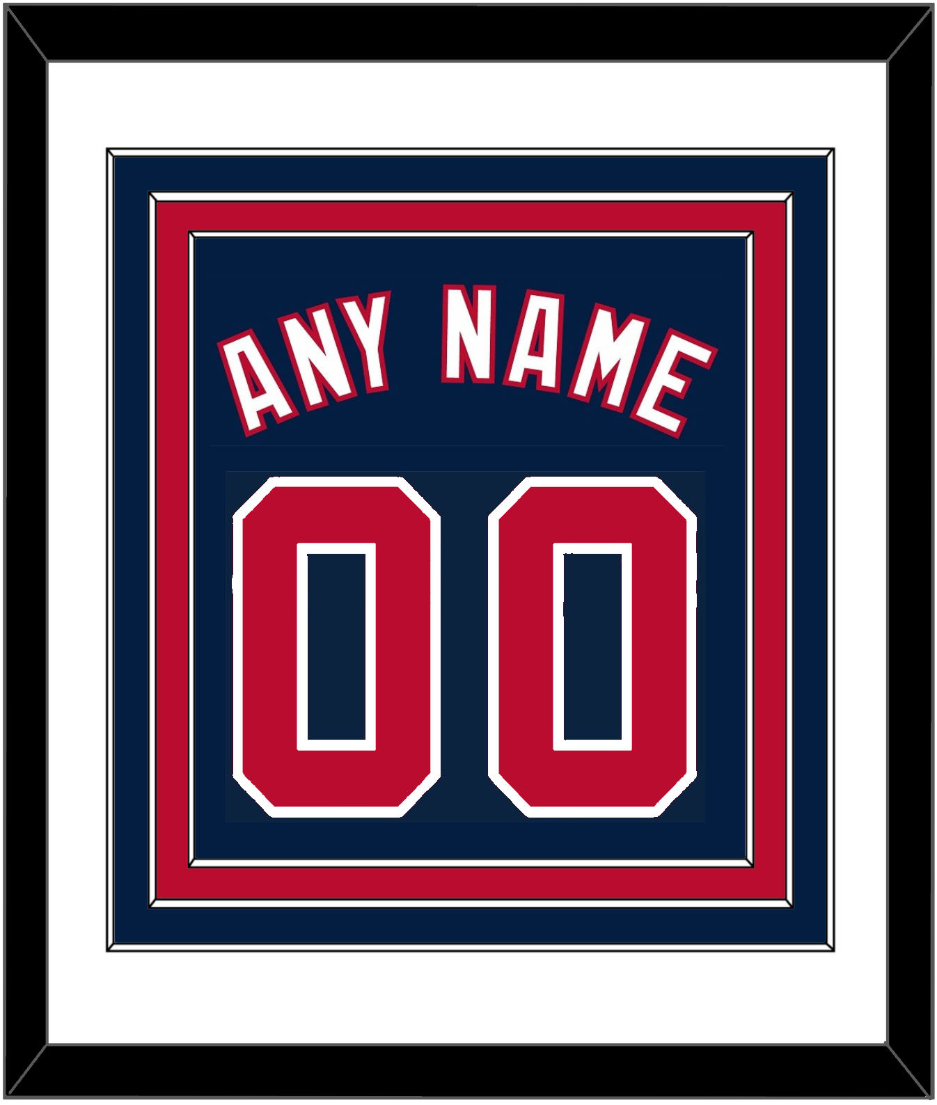Washington Name & Number - Alternate Blue - Premier Tier 1