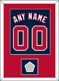 Washington Name, Number & 2019 World Series Champions Patch - Alternate Blue - Single Mat 2