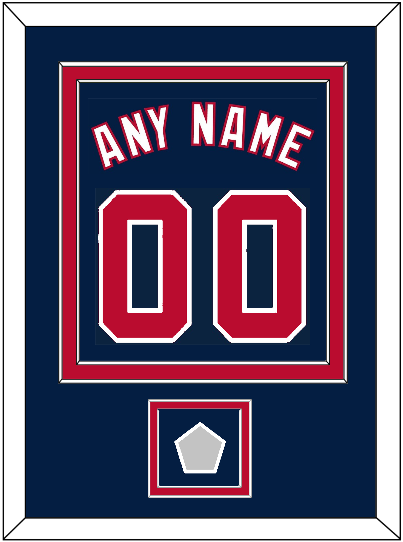 Washington Name, Number & 2019 World Series Jersey Patch - Alternate Blue - Signature Tier 2