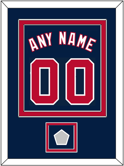 Washington Name, Number & 2019 World Series Jersey Patch - Alternate Blue - Signature Tier 2