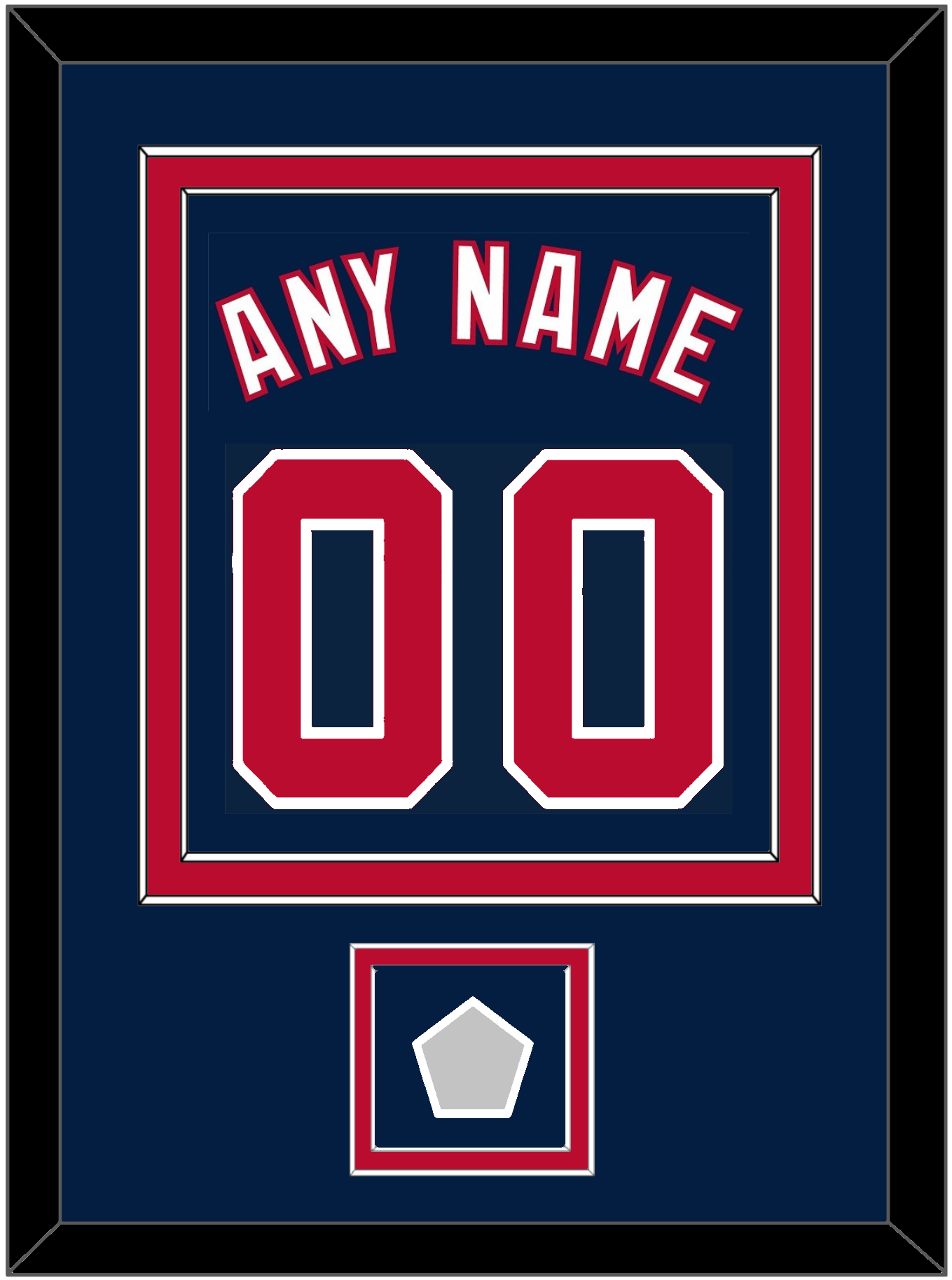 Washington Name, Number & 2019 World Series Champions Patch - Alternate Blue - Signature Tier 2