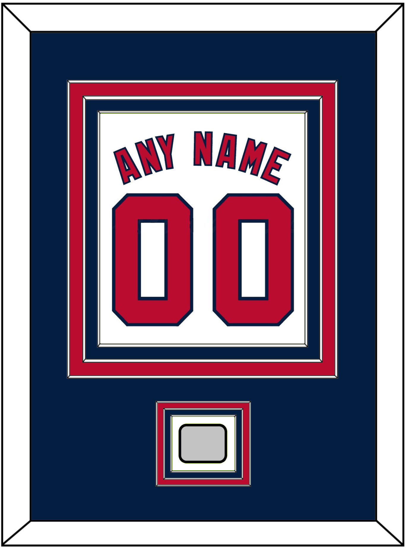 Washington Name, Number & 2019 World Series Champions Patch - Home White - Premier Tier 3