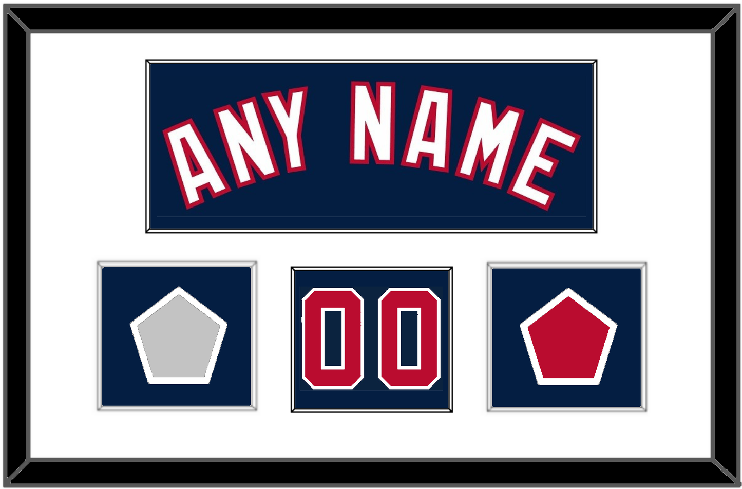 Washington Name & Number (Front) With 2019 World Series Jersey & Team Logo Patches - Alternate Blue - Essential Tier 1
