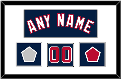 Washington Name & Number (Front) With 2019 World Series Jersey & Team Logo Patches - Alternate Blue - Essential Tier 1