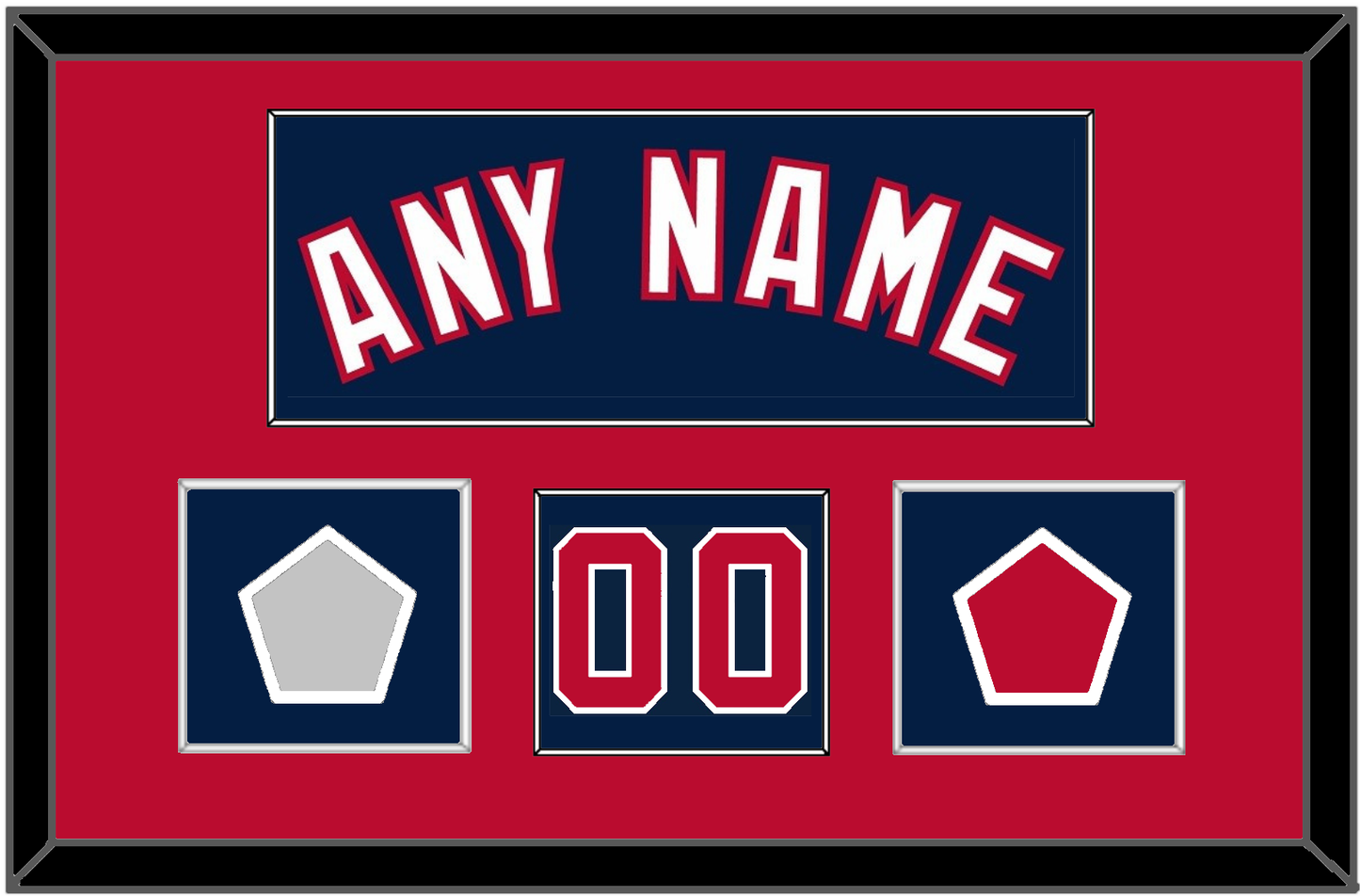 Washington Name & Number (Front) With 2019 World Series Champions & Team Logo Patches - Alternate Blue - Essential Tier 2