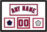 Washington Name & Number (Front) With 2019 World Series Jersey & Team Logo Patches - Home White - Double Mat 1