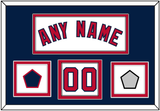 Washington Name & Number (Front) With 2019 World Series Jersey & Team Logo Patches - Home White - Double Mat 3