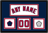 Washington Name & Number (Front) With 2019 World Series Champions & Team Logo Patches - Home White - Double Mat 3