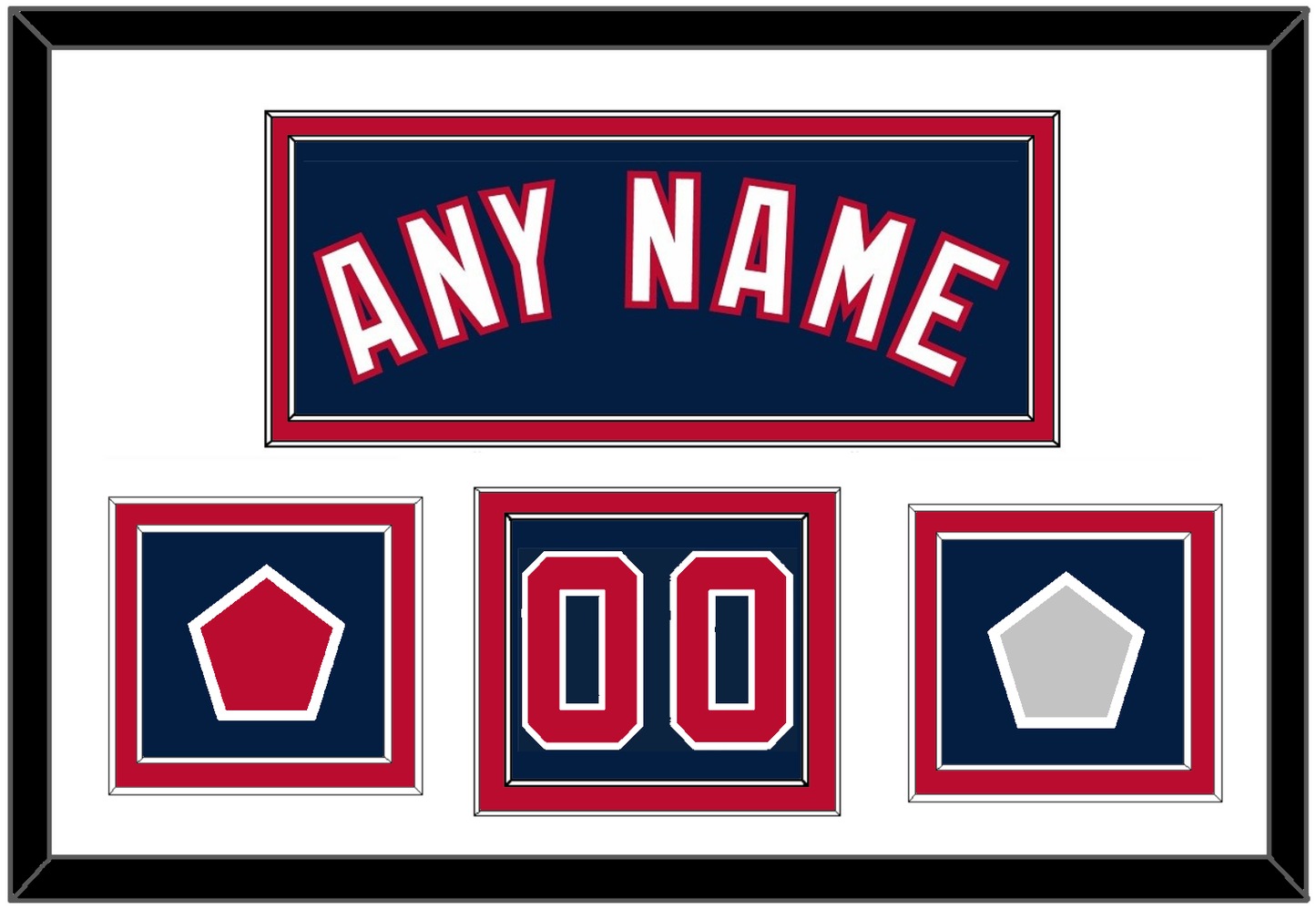 Washington Name & Number (Front) With 2019 World Series Champions & Team Logo Patches - Alternate Blue - Signature Tier 1