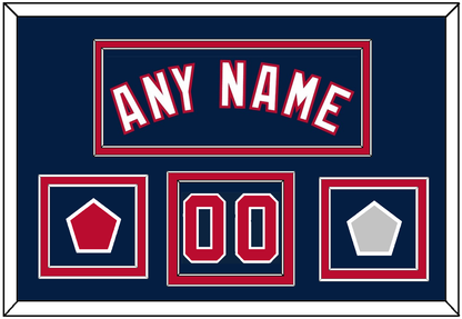 Washington Name & Number (Front) With 2019 World Series Champions & Team Logo Patches - Alternate Blue - Signature Tier 2