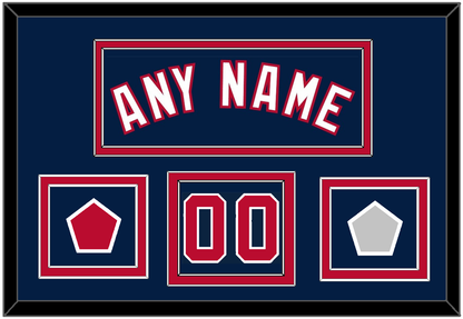 Washington Name & Number (Front) With 2019 World Series Champions & Team Logo Patches - Alternate Blue - Signature Tier 2