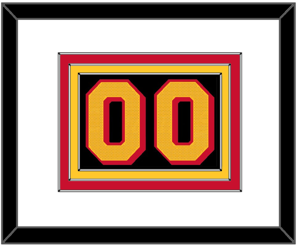 Atlanta Number - Black Statement - Triple Mat 1