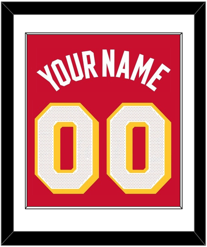 Atlanta Name & Number - Red Icon - Essential Tier 1