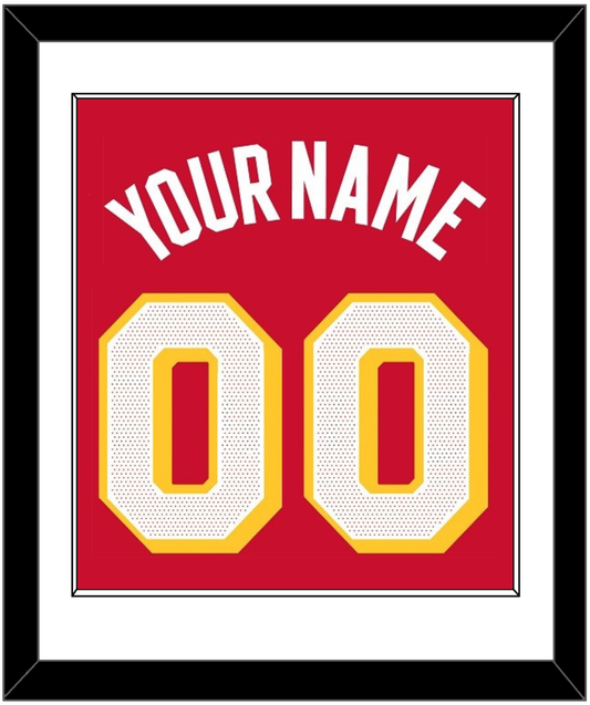 Atlanta Name & Number - Red Icon - Essential Tier 1